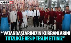 Başkan Başdeğirmen, kurban kesim ekibini tebrik etti