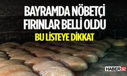 Kurban Bayramında Nöbetçi Fırınlar Belli Oldu