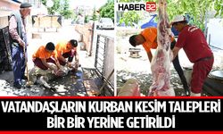 Vatandaşların kurban kesim talepleri yerine getirildi