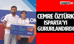 Cemre Öztürk yarışmada Türkiye Şampiyonu oldu