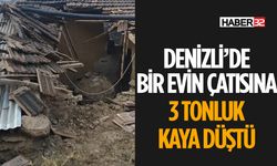 Evin Çatısına Kaya Düştü