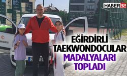 Eğirdirli Taekwondocular madalyaları topladı