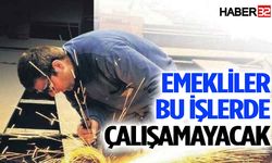 Emekliler bu işlerde çalışamayacak