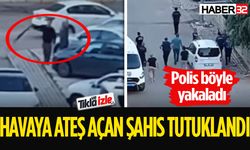 Pompalı tüfekle havaya ateş açtı, böyle yakalandı