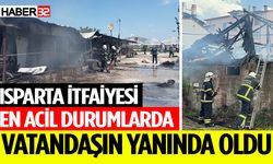 Isparta İtfaiyesinin 5 Aylık Başarı Dolu Tablosu