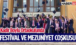 Kadir Boylu Ortaokulunda Festival ve Mezuniyet Coşkusu