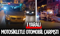 Otomobil İle Motosiklet Çarpıştı Kazada Sürücü Yaralandı