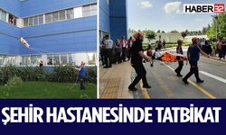 Şehir Hastanesinde yangın ve tahliye tatbikatı