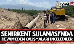 Senirkent Sulamasında Çalışmalar Devam Ediyor