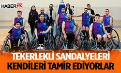 Tekerlekli sandalyeleri kendileri tamir ediyorlar