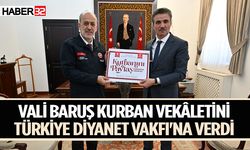 Vali Baruş Kurban Vekâletini Türkiye Diyanet Vakfı'na Verdi