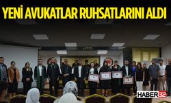 Isparta'da Yeni Avukatlar Ruhsatlarını Aldı