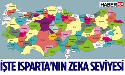 İşte Isparta'nın Zeka Seviyesi