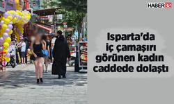 Isparta'da iç çamaşırı görünen kadın tepki topladı