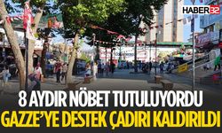 Filistin Halkına Destek İçin Kurulan Çadır Kaldırıldı