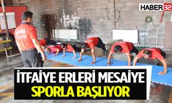 Eğirdir’de İtfaiye Erleri Mesaiye Sporla Başlıyor