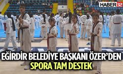 Eğirdirli Taekwondocular Siyah Kuşak Terfi Sınavına Katıldı