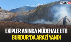 Burdur'da Arazi Yangını Çıktı