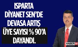 DİYANET-SEN Isparta'da Büyük Destek Gördü