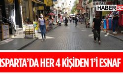 Isparta’da her  4 kişiden biri esnaf