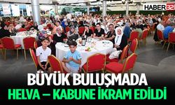 İstanbul’da yapılan buluşmada helva – kabune ikram edildi