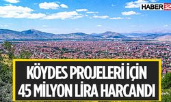 KÖYDES projeleri için  45 milyon lira harcandı