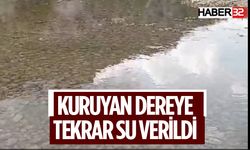 Sütçüler'de Kuruyan Dereye Tekrar Su Verildi