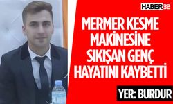 Mermer Kesme Makinesine Sıkışan İşçi Hayatını Kaybetti