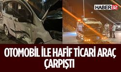 Isparta'da Otomobil İle Hafif Ticari Araç Çarpıştı