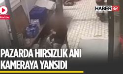 Pazarda Hırsızlık Kameraya Yansıdı