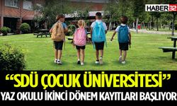 “SDÜ Çocuk Üniversitesi” İkinci Dönem Kayıtları Başlıyor