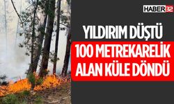 Isparta'da Yıldırım Düşmesi Yangına Neden Oldu