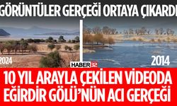 Tek Videoda Eğirdir Gölü'nün Acı Görüntüleri