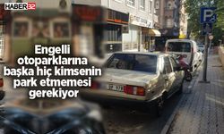 Engelli otoparklarına başka hiç kimsenin park etmemesi gerekiyor