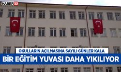 Yaz tatili biterken bir okul daha yıkılıyor