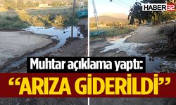 Köyü atık su basmıştı, arıza giderildi