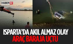 Park Halindeki Araç Barajın Derinliklerine Sürüklendi