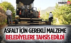 Asfalt için gerekli malzeme Belediyelere tahsis edildi