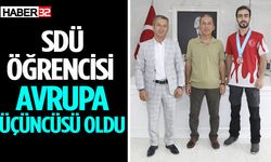 SDÜ Öğrencisi Avrupa Üçüncüsü Oldu