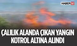 Çalılık Alanda Yangın Çıktı Kontrol Altına Alındı