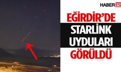 Starlink uyduları Eğirdir semalarında görüldü