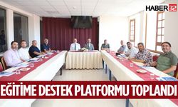 Eğitime Destek Platformu Toplantısı Yapıldı