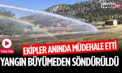 Tarlada Çıkan Yangın Yerleşim Yerine Sıçramadan Söndürüldü