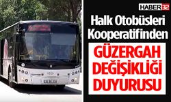 Halk Otobüsleri Kooperatifinden duyuru