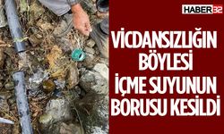 Burdur’da İçme Suyu Hattının Borusu Kesildi