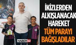 İkizler krampon paralarını Isparta 32 Spor’a bağışladılar