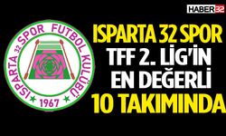 Isparta 32 Spor TFF 2. Lig'in en değerli 10 takımında