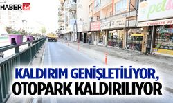 Kaldırım Genişletiliyor, Otopark Kaldırılıyor