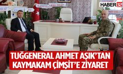 Tuğgeneral Ahmet Aşık’tan Kaymakam Çimşit’e ziyaret