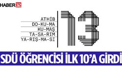 SDÜ öğrencisi ilk 10 finalist arasında